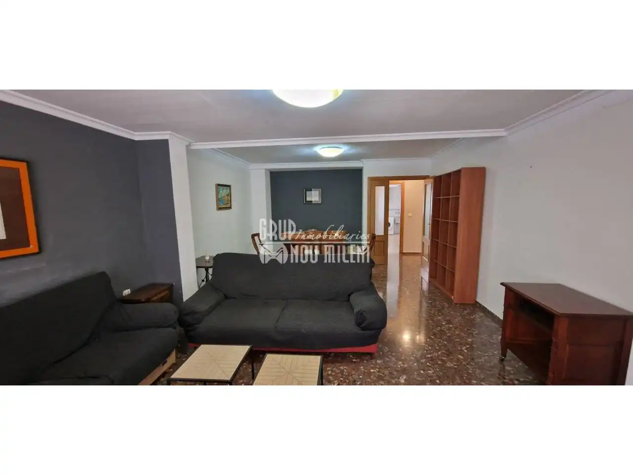 Sala de estar de Piso en venta en Burjassot con Amueblado y Balcón