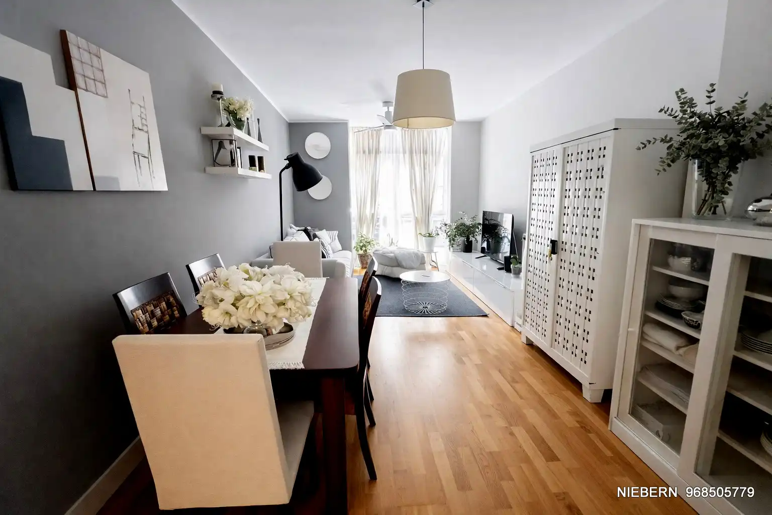 Sala de estar de Piso en venta en Cartagena con Aire acondicionado, Parquet y Amueblado