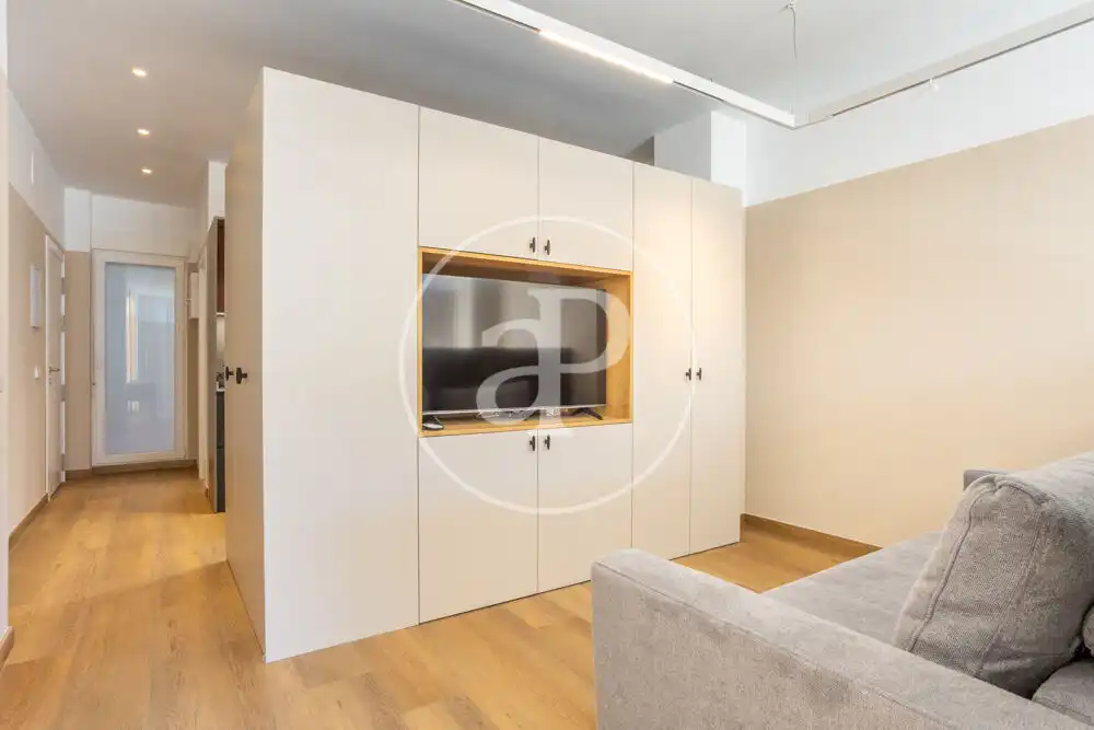 Wohnzimmer von Wohnung zur Miete in Valencia mit Klimaanlage, Heizung und Terrasse