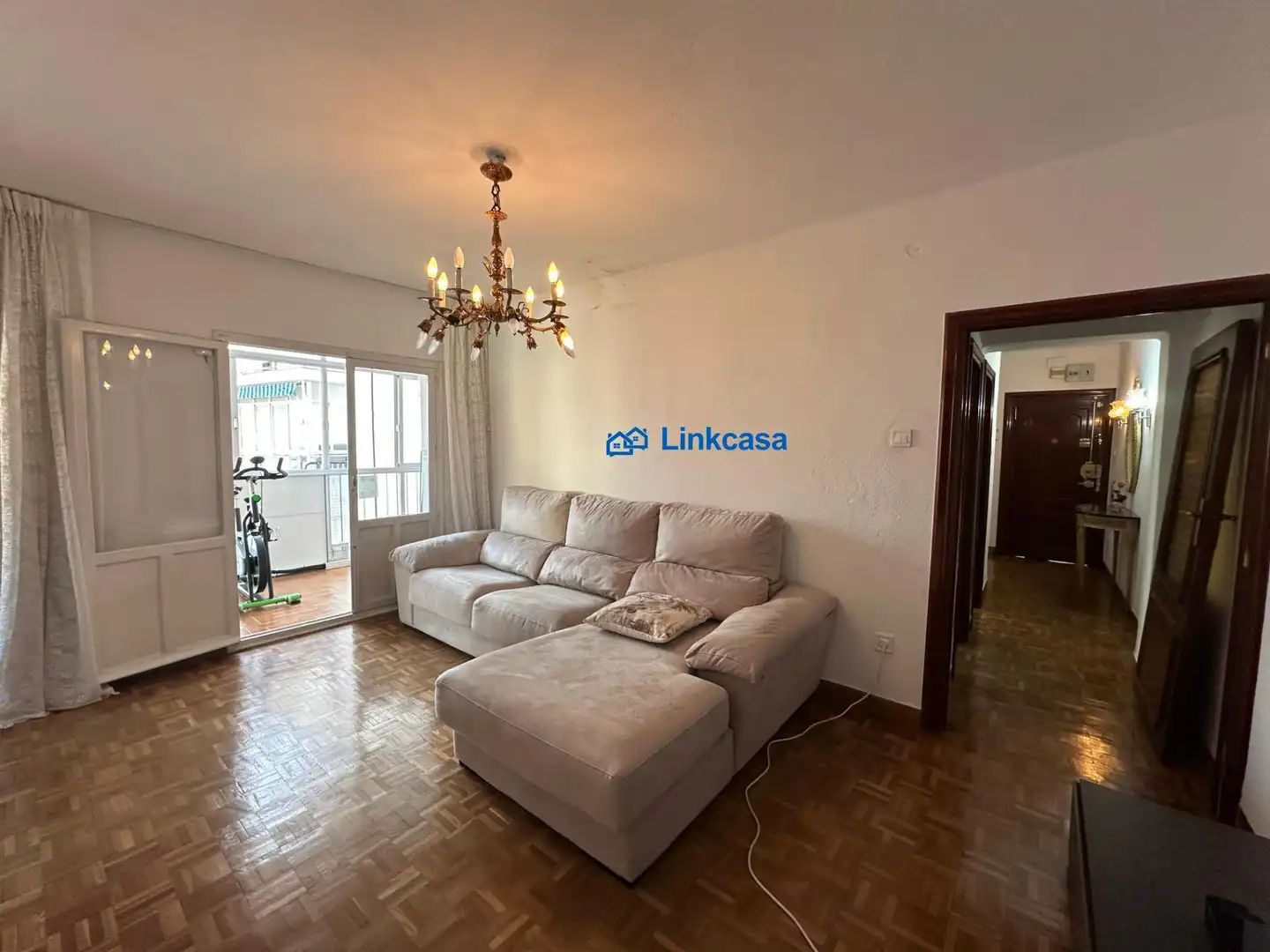 Sala de estar de Piso de alquiler en Madrid con Calefacción y Terraza