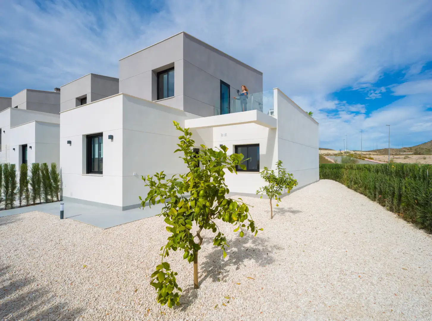 Vista exterior de Casa adosada en venta en Murcia con Aire acondicionado, Jardín privado y Terraza