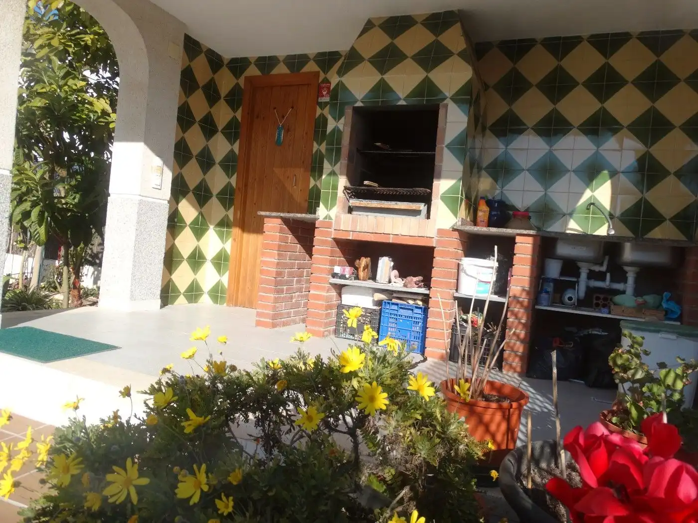 Garden of Houses for sale in Calafell  with Air Conditioner, Storage room and Swimming Pool