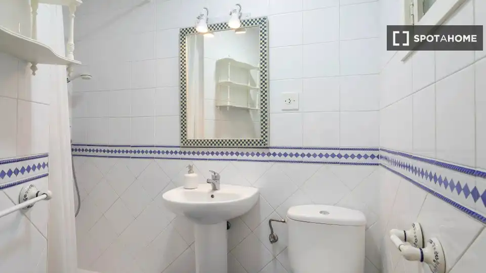 Bathroom of Flat for rent in Alicante / Alacant  with Air Conditioner, Heating and Furnished