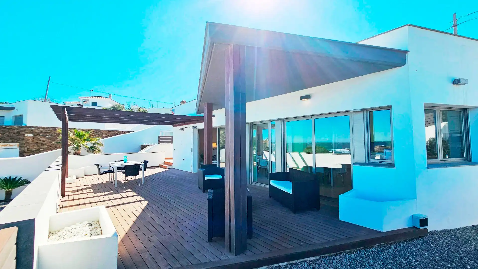 Terraza de Casa o chalet en venta en El Port de la Selva con Aire acondicionado, Calefacción y Jardín privado