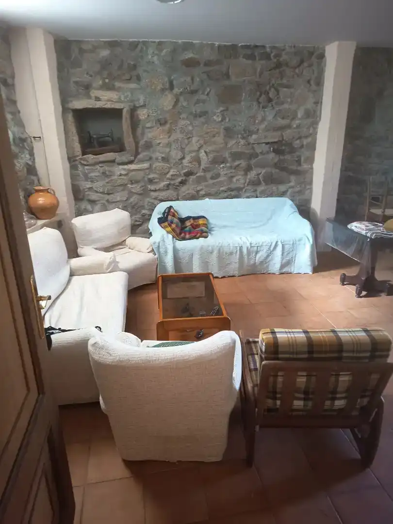Sala d'estar de Casa adosada en venda en Montederramo amb Traster, Moblat i Rentadora