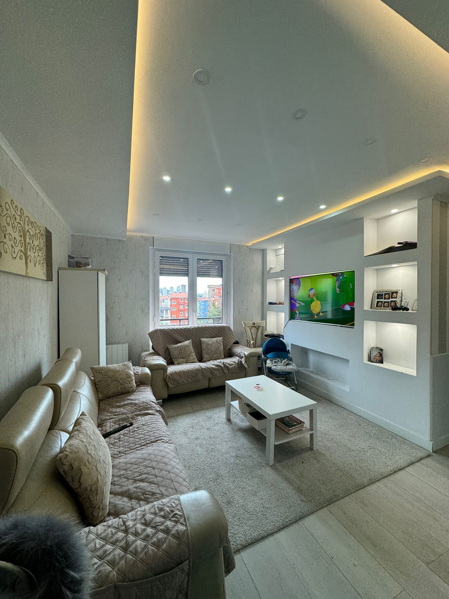 Living room of Flat for sale in Bilbao   with Heating and Balcony