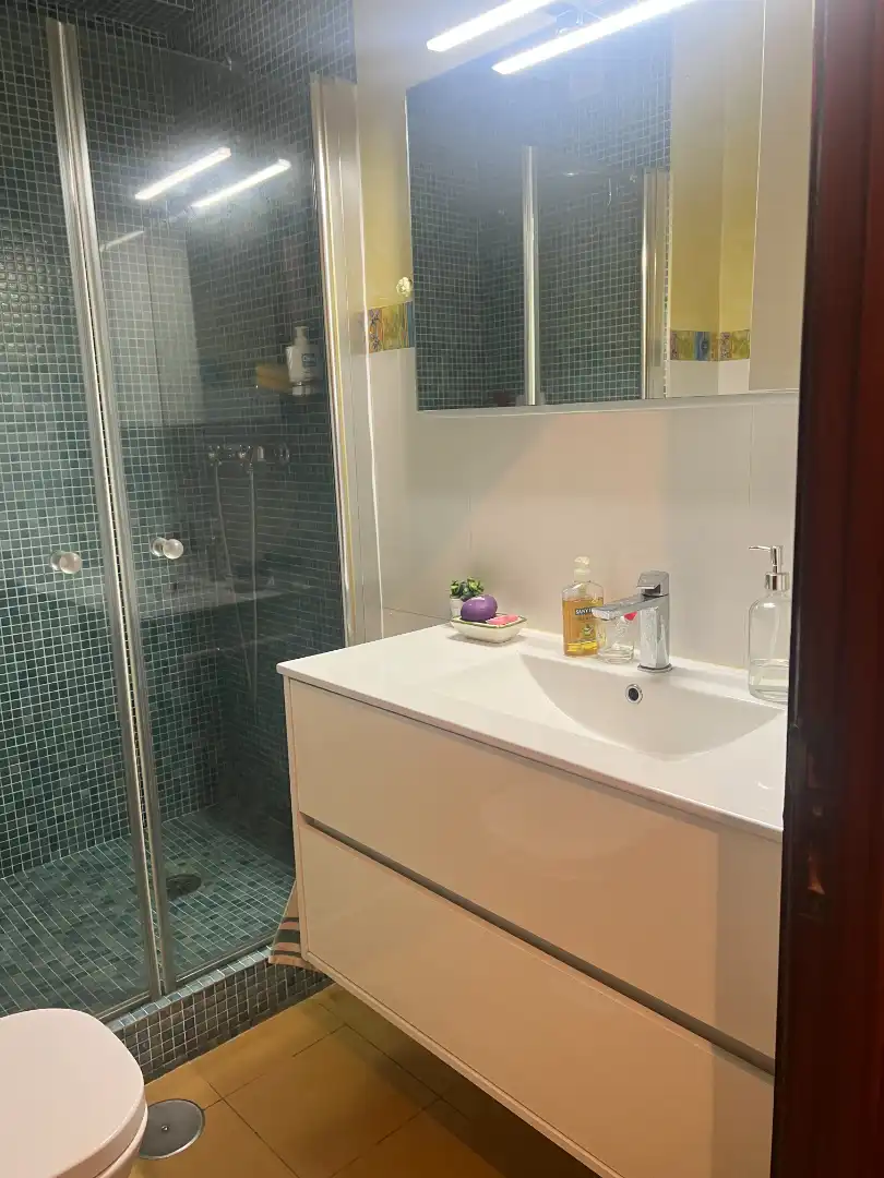 Bathroom of Apartments for sale in Baiona  with Heating, Furnished and Washing machine