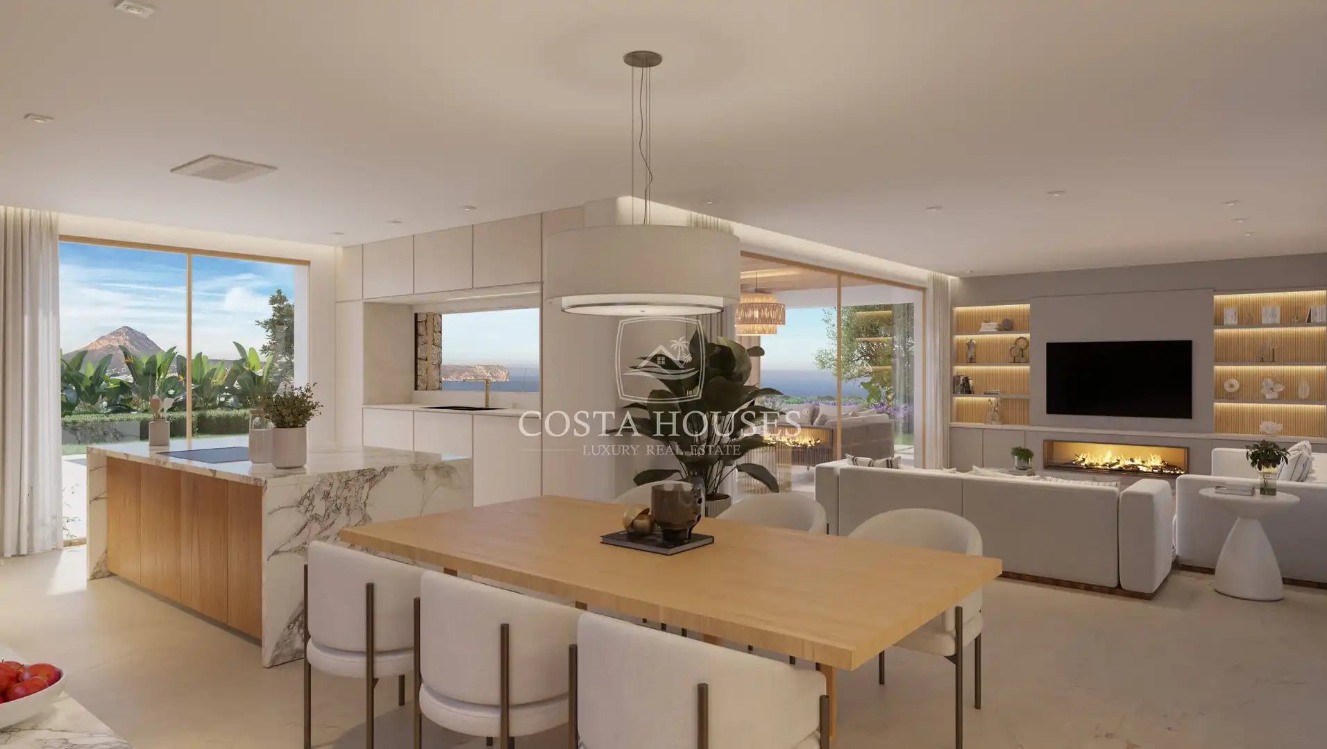 Dining room of Houses for sale in Jávea / Xàbia  with Air Conditioner, Private garden and Terrace