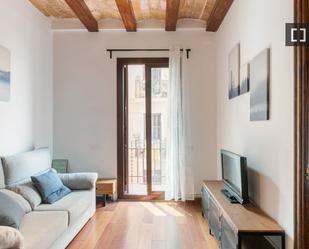 Living room of Flat to rent in  Barcelona Capital  with Air Conditioner, Heating and Furnished
