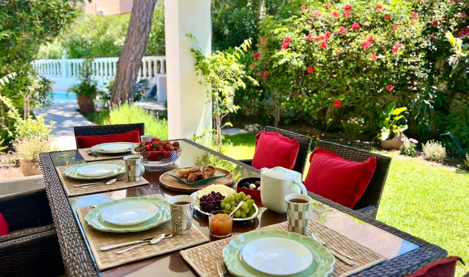 Terraza de Casa o chalet de alquiler en Marbella con Aire acondicionado, Calefacción y Jardín privado