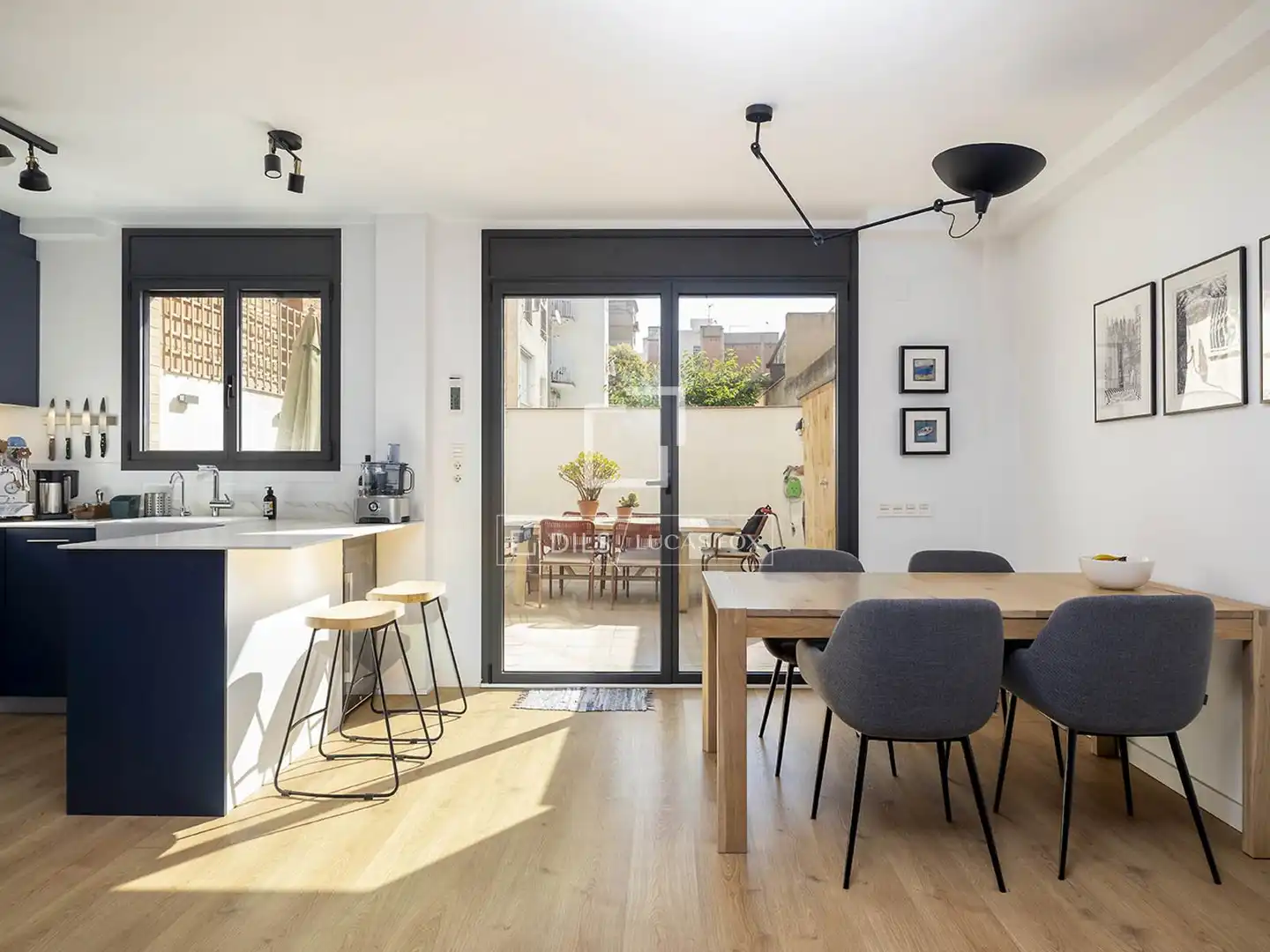 Esszimmer von Wohnung zum Verkauf in Barcelona mit Klimaanlage, Heizung und Terrasse