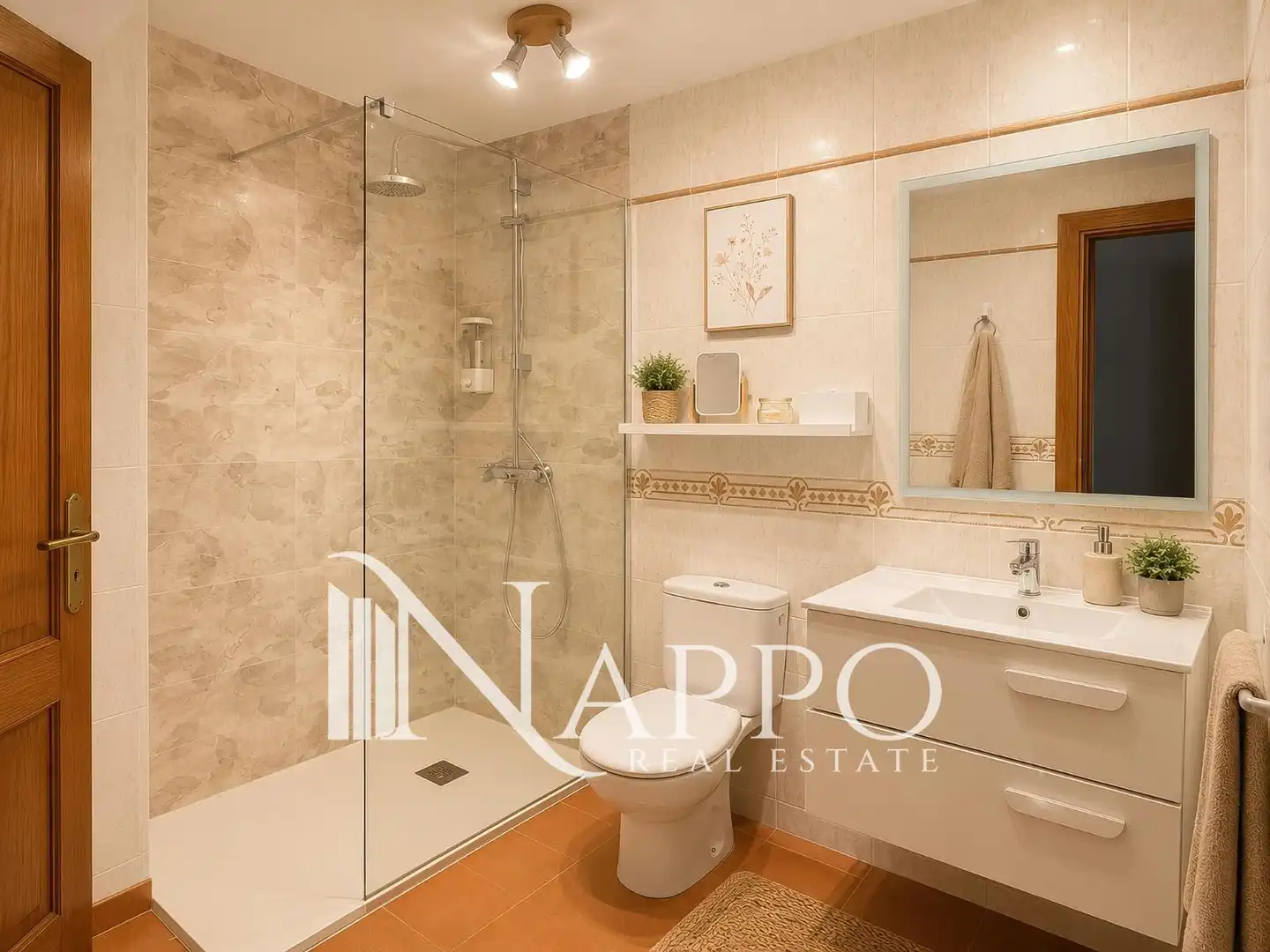 Baño de Casa adosada de alquiler en Santanyí con Aire acondicionado, Calefacción y Jardín privado