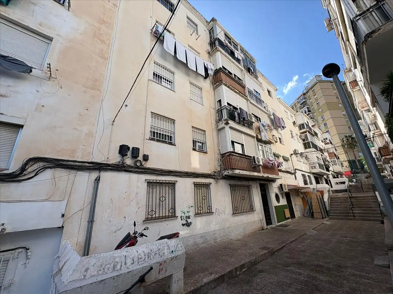 Vista exterior de Piso en venta en Málaga