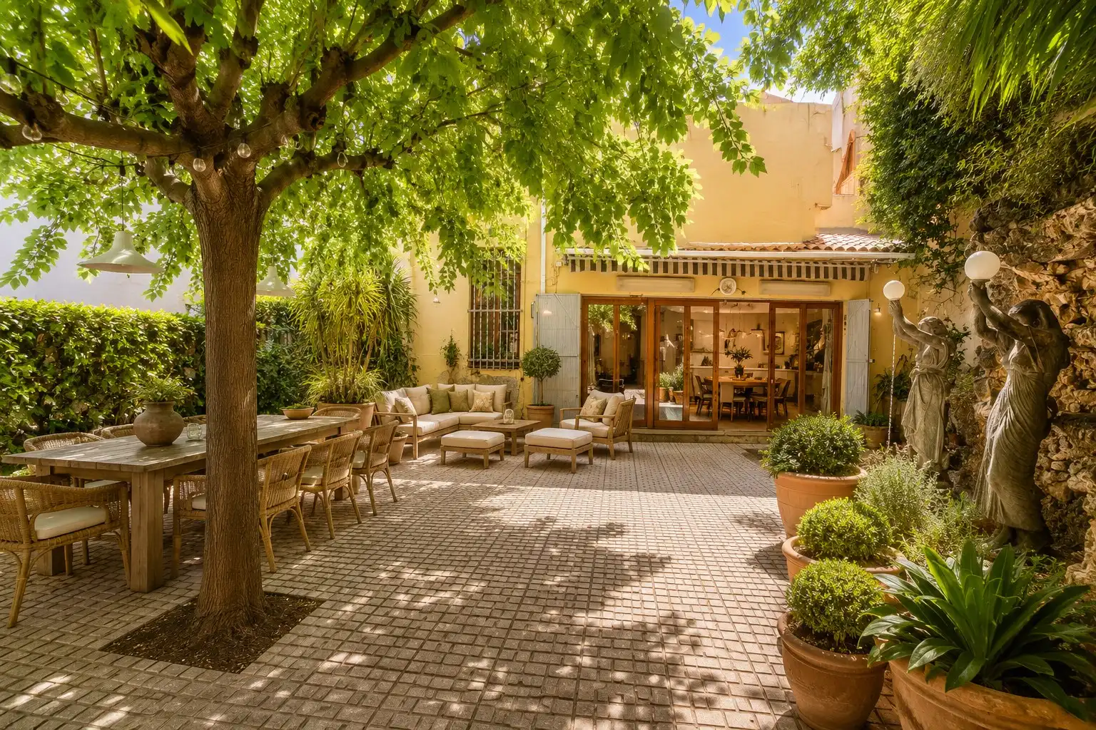 Terrasse von Einfamilien-Reihenhaus zum Verkauf in Barcelona mit Terrasse und Abstellraum