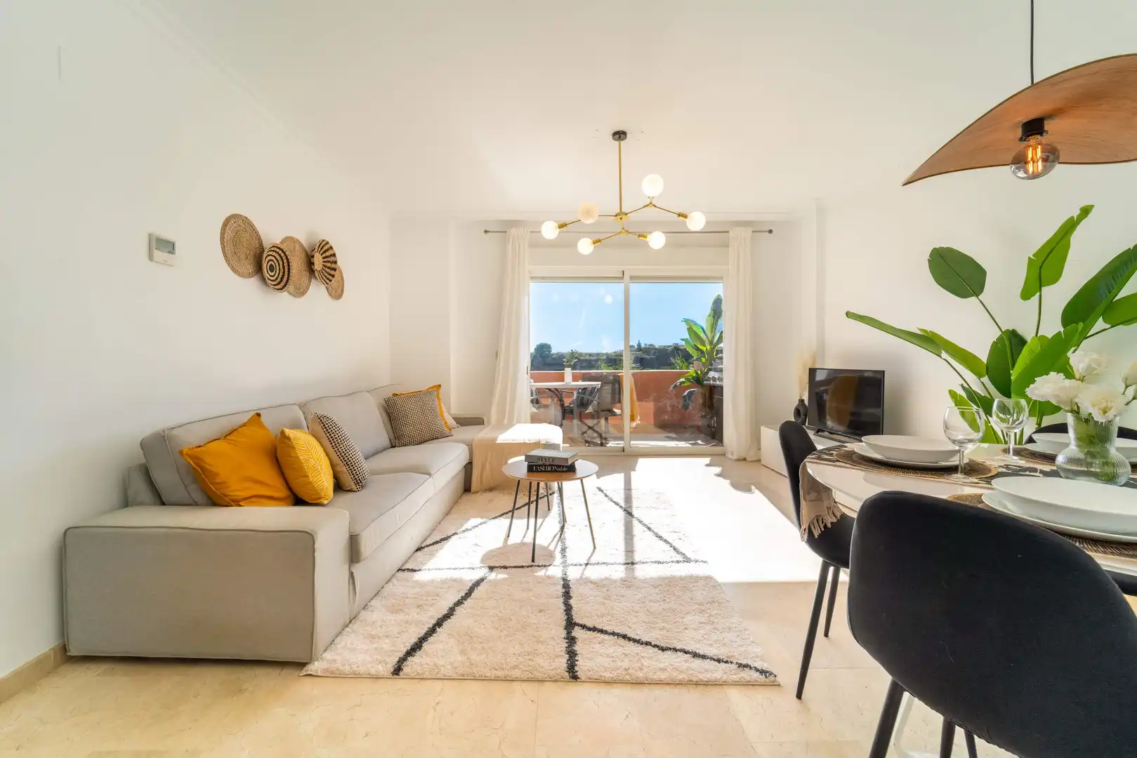 Sala d'estar de Apartament en venda en Mijas amb Aire condicionat, Calefacció i Terrassa