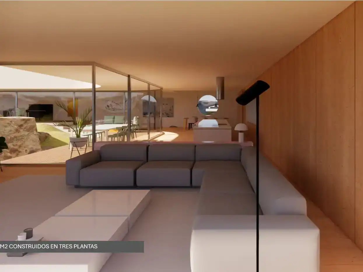 Sala de estar de Casa o chalet en venta en Torrelodones con Aire acondicionado y Piscina