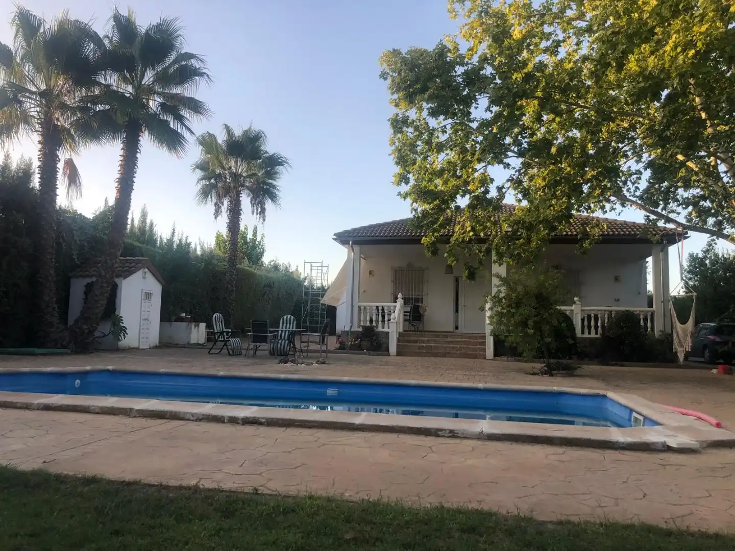 Piscina de Casa o chalet de alquiler en Úbeda con Aire acondicionado, Jardín privado y Terraza
