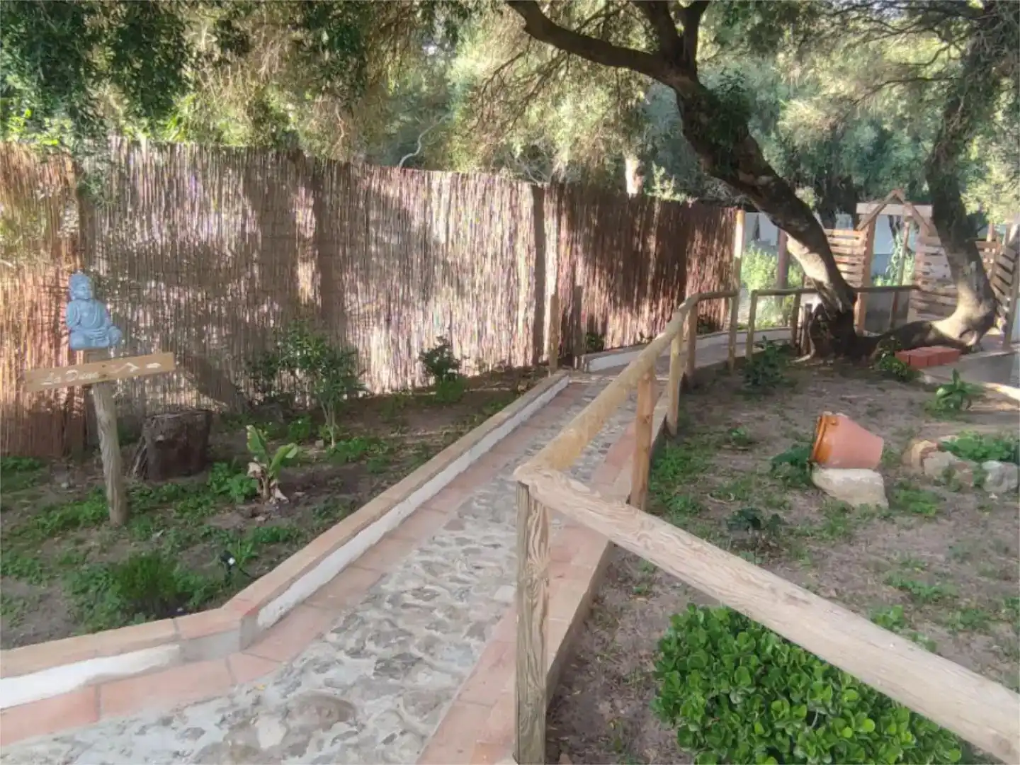 Jardín de Piso de alquiler en Tarifa con Aire acondicionado, Jardín privado y Amueblado