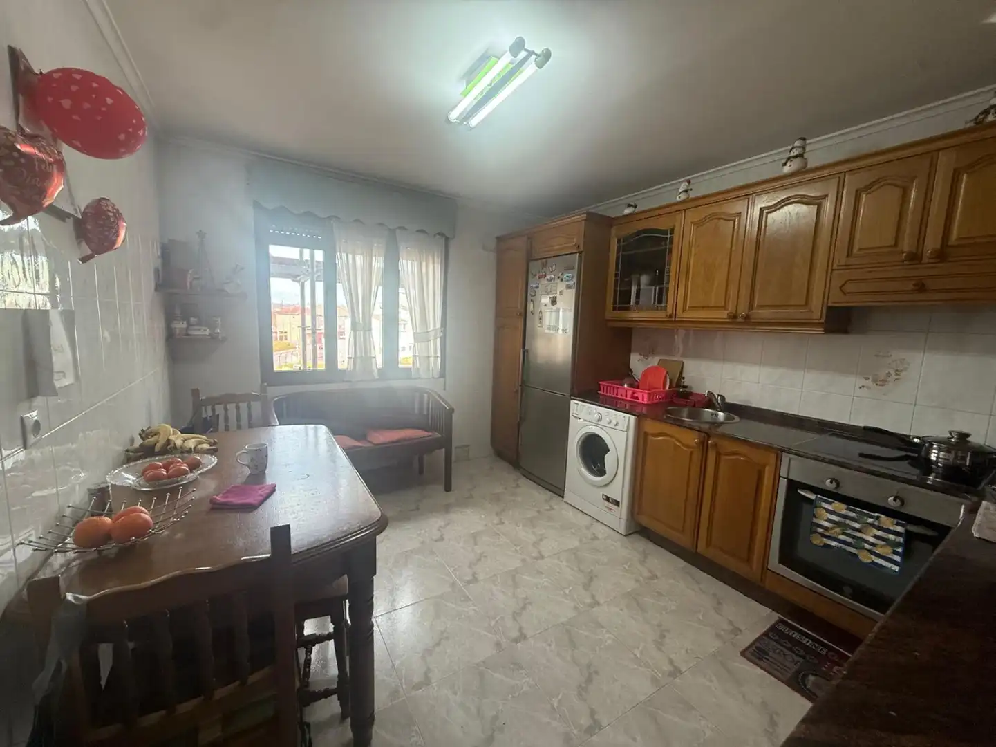 Kitchen of Flat for sale in Avilés  with Heating, Private garden and Parquet flooring