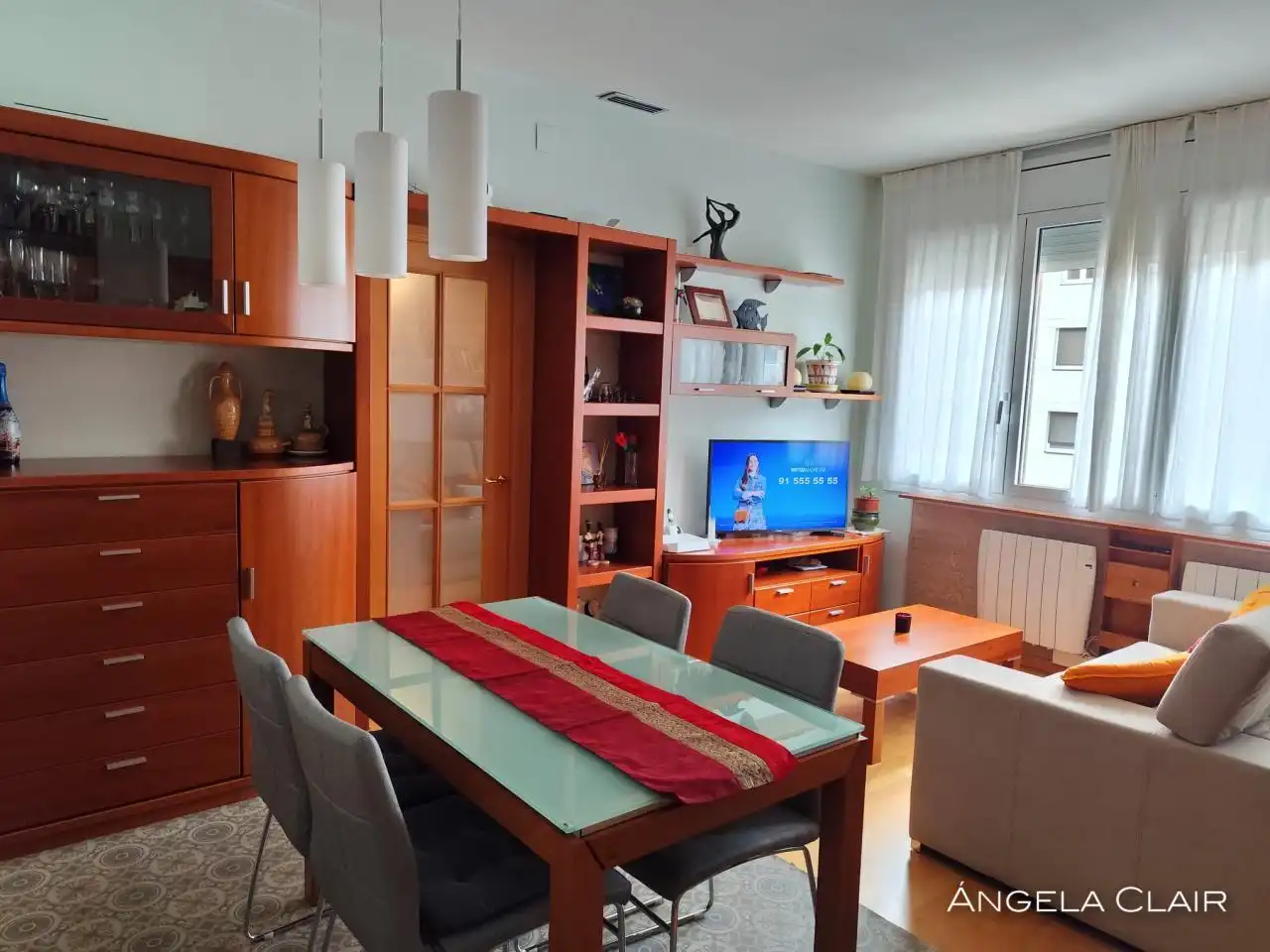 Sala de estar de Piso en venta en  Barcelona Capital con Aire acondicionado, Calefacción y Parquet