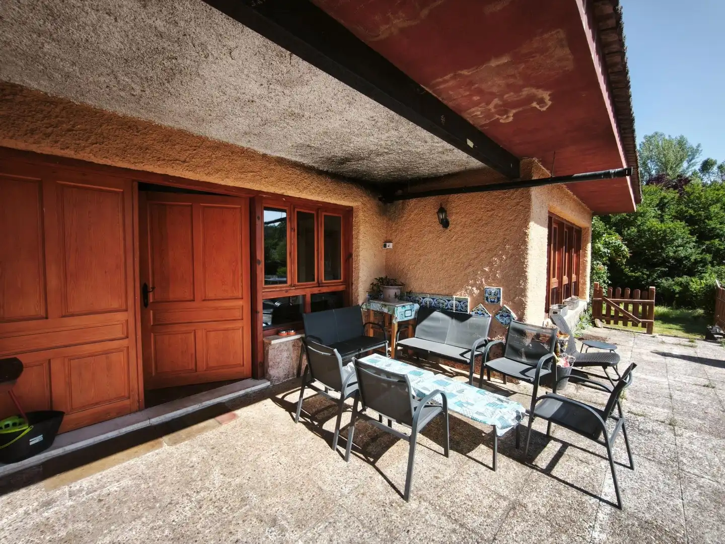 Terraza de Casa o chalet en venta en San Andrés del Rabanedo con Calefacción, Terraza y Piscina