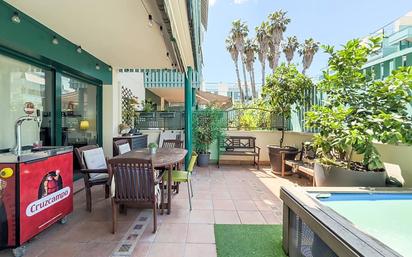 Terrace of Flat for sale in Badalona  with Terrace and Swimming Pool