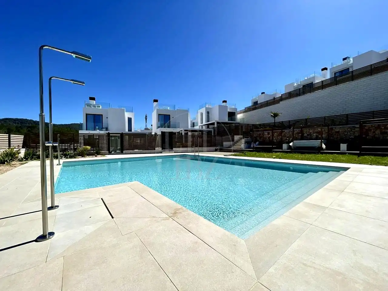 Schwimmbecken von Haus oder Chalet zur Miete in Sant Josep de sa Talaia mit Klimaanlage, Privatgarten und Terrasse