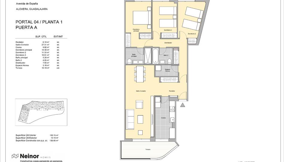 Foto 1 de vivienda de obra nueva en Piso en venta en   Calle Nelson Mandela, Alovera, Guadalajara