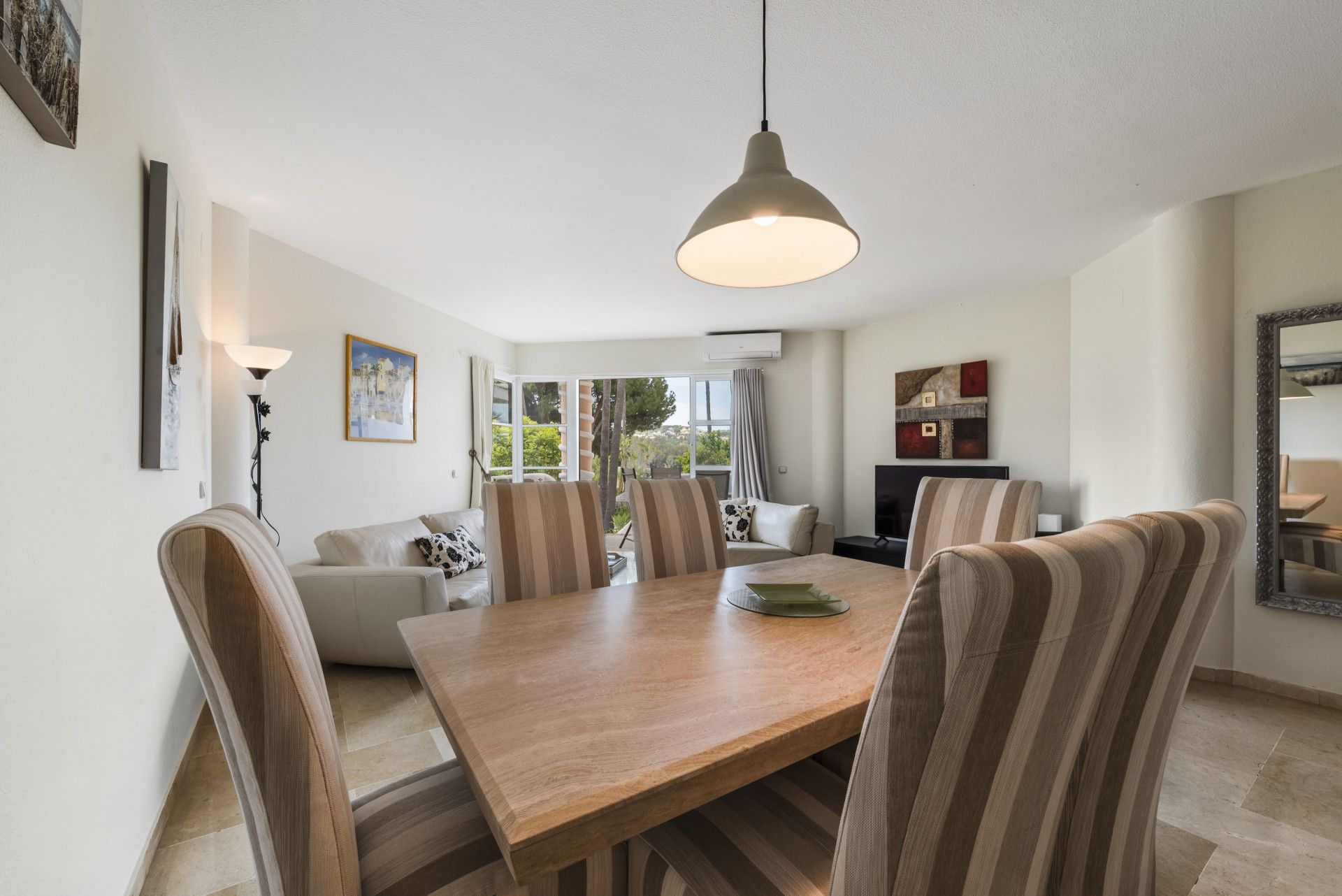 Dining room of Planta baja for sale in Mijas  with Air Conditioner, Terrace and Swimming Pool