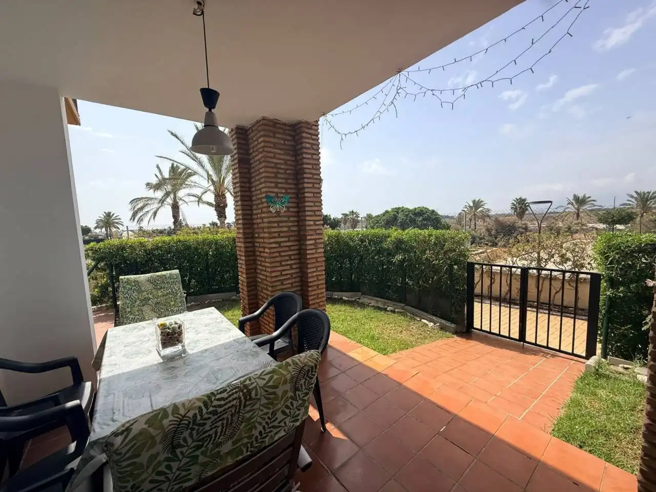 Terraza de Piso de alquiler en Vera con Aire acondicionado, Terraza y Piscina comunitaria