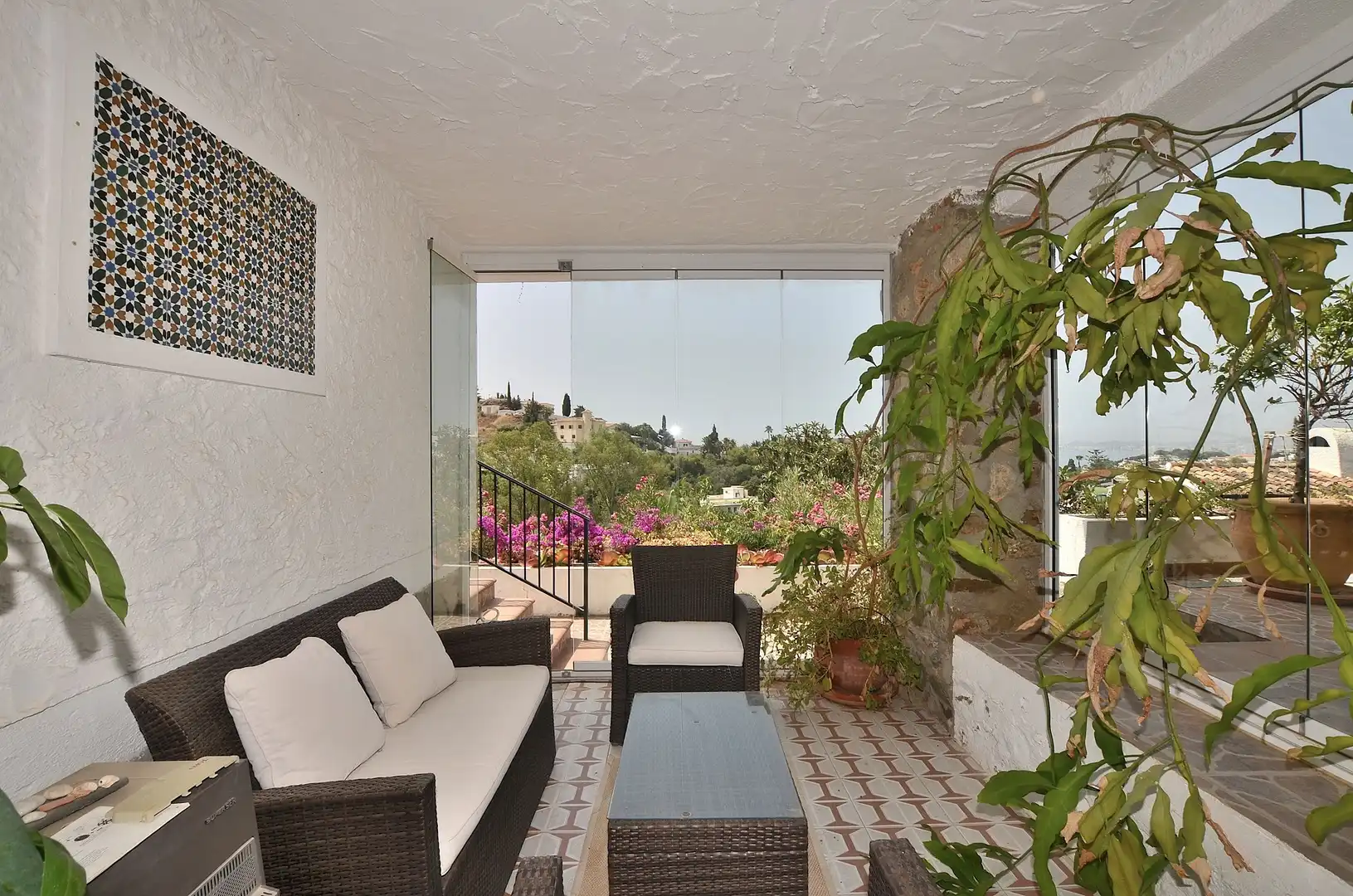 Terraza de Casa o chalet en venta en Benalmádena con Aire acondicionado, Jardín privado y Terraza
