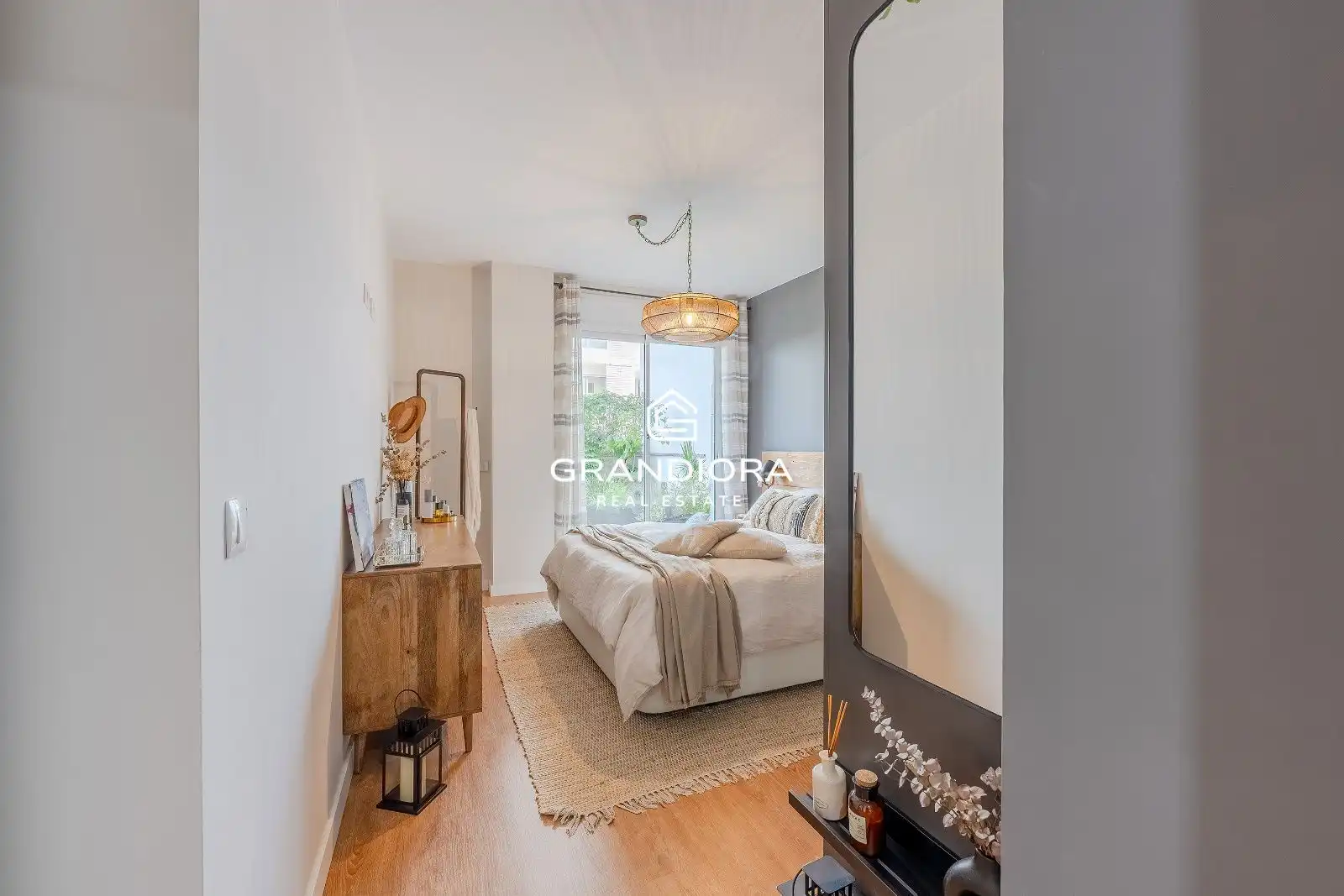 Schlafzimmer von Wohnung zur Miete in Sant Andreu de Llavaneres mit Klimaanlage, Terrasse und Schwimmbad