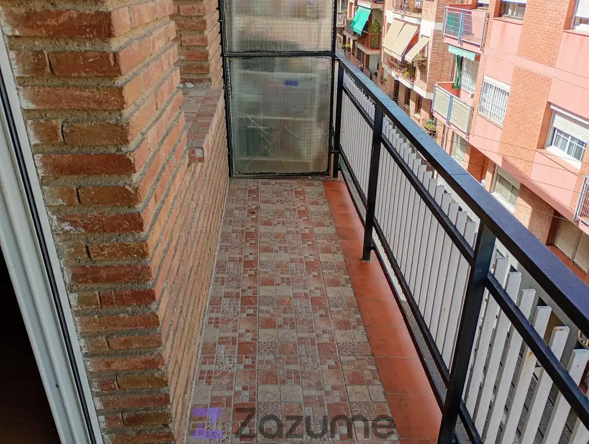 Terraza de Piso de alquiler en Barcelona con Parquet, Horno y Lavadora