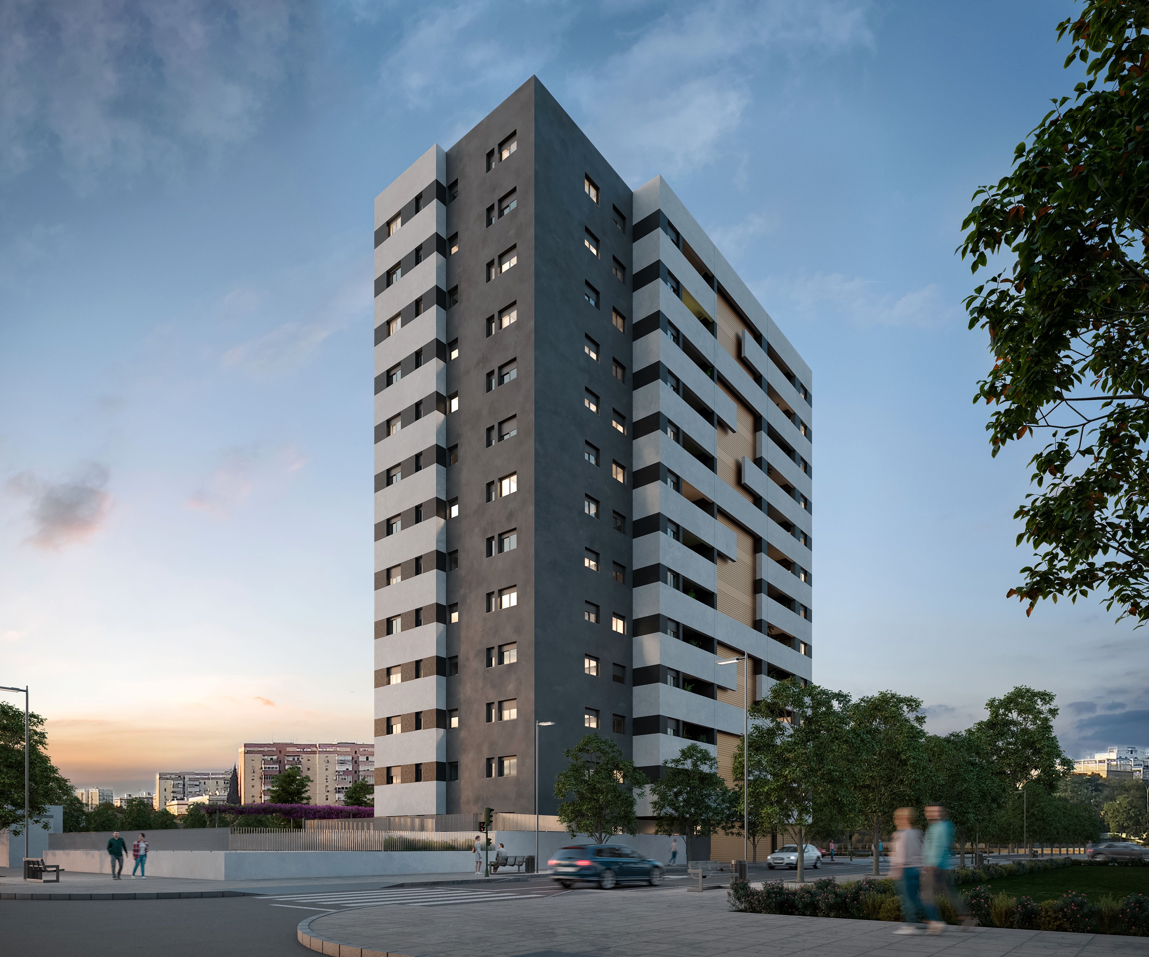 Vista exterior de Piso en venta en  Sevilla Capital con Aire acondicionado, Calefacción y Terraza