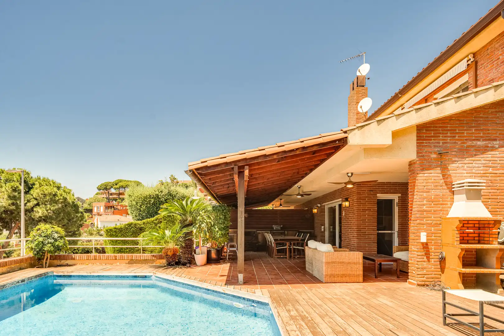 Terraza de Casa adosada en venta en Teià con Aire acondicionado, Calefacción y Jardín privado