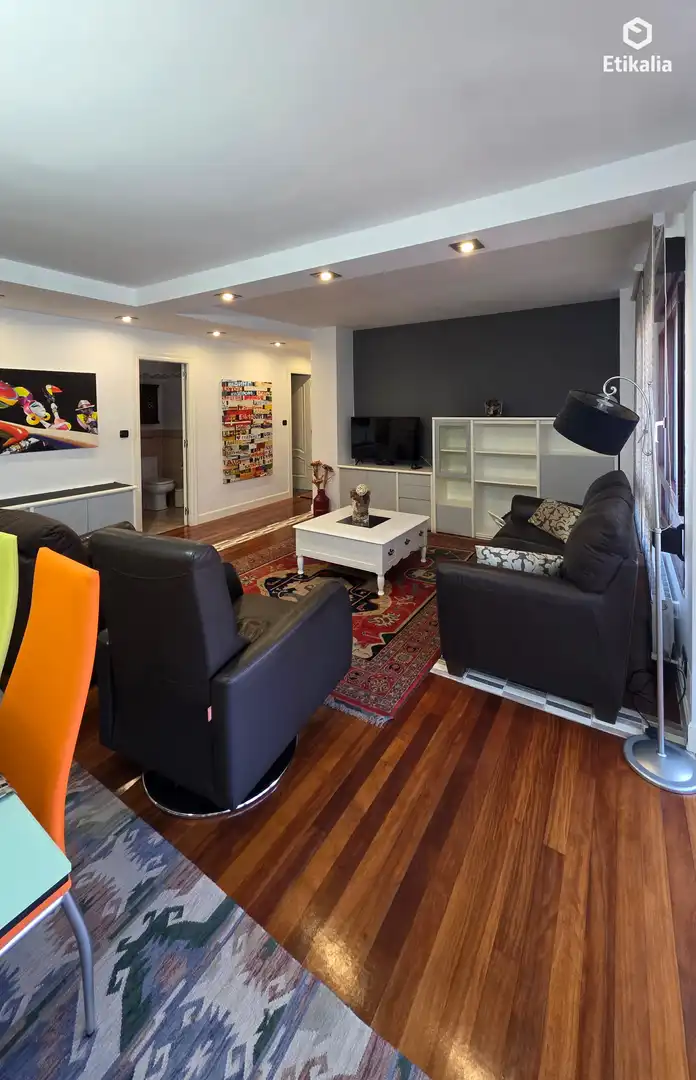 Sala de estar de Piso de alquiler en Portugalete con Calefacción y Terraza