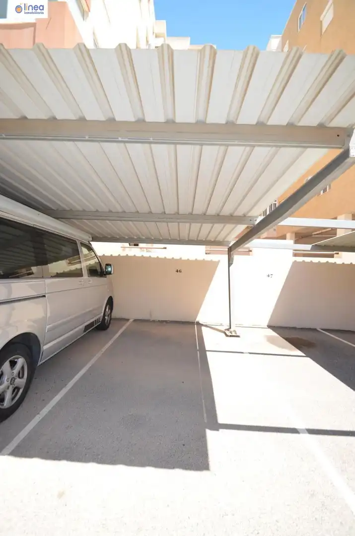 Parking of Flat for rent in Roquetas de Mar  with Air Conditioner, Terrace and Storage room