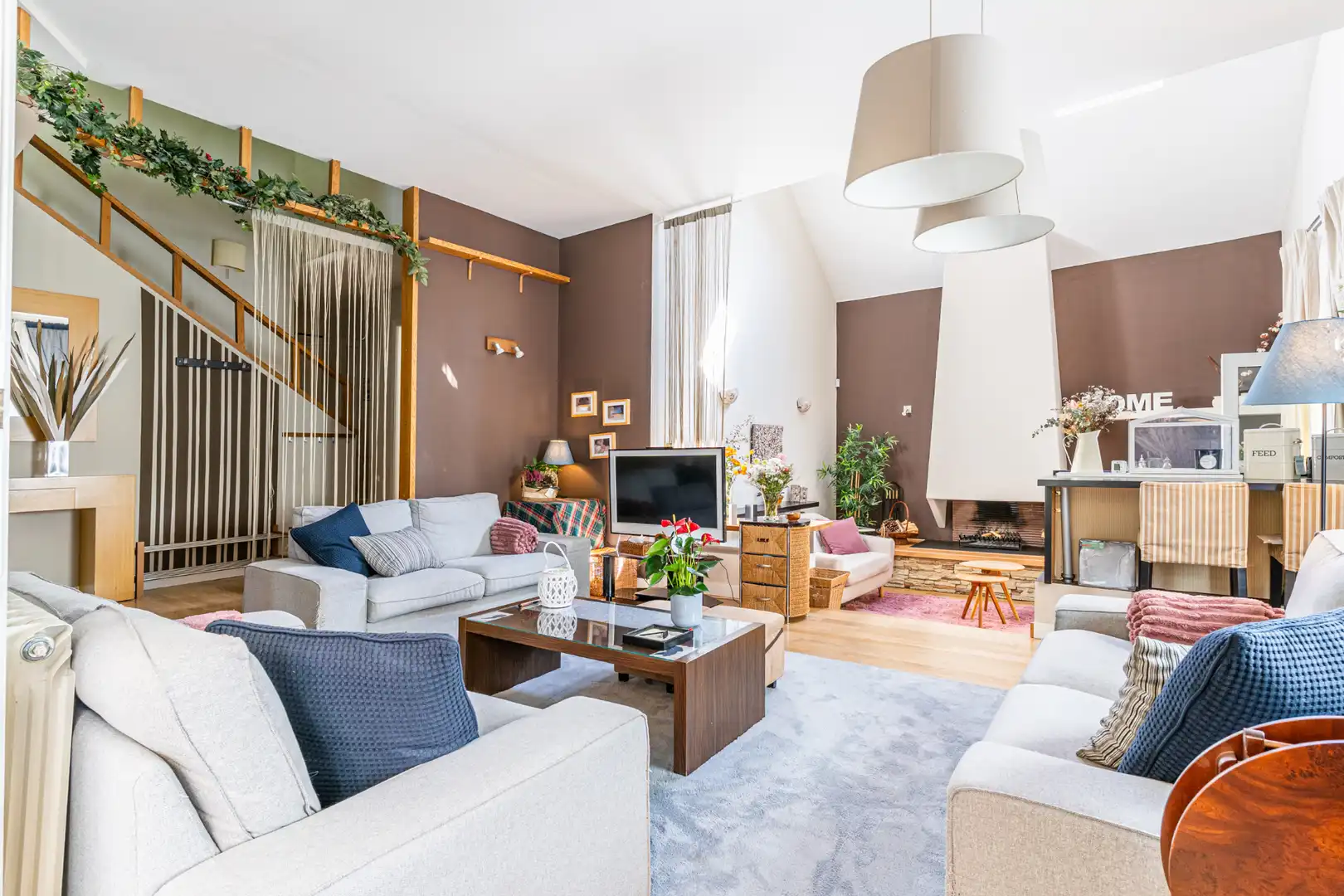 Sala d'estar de Casa o xalet en venda en Las Rozas de Madrid amb Aire condicionat, Calefacció i Jardí privat