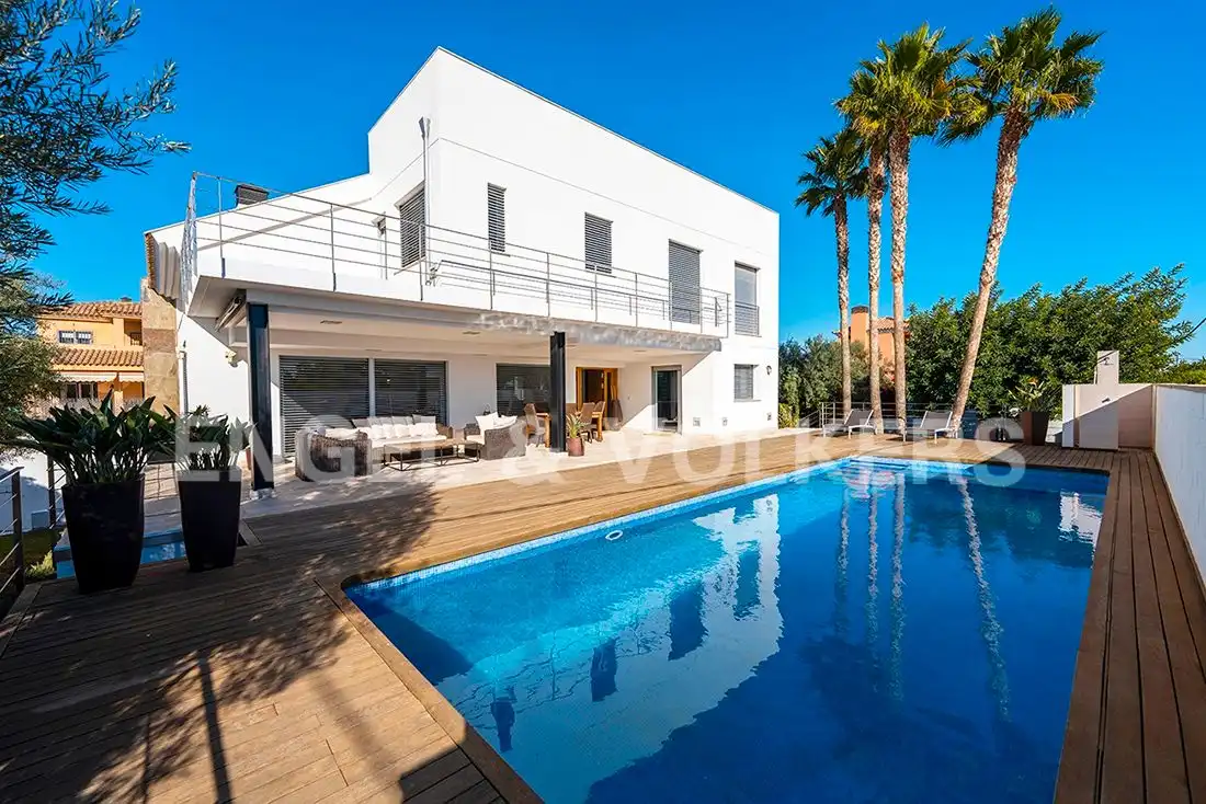 Exterior view of Houses for sale in Sant Joan d'Alacant  with Air Conditioner, Private garden and Terrace