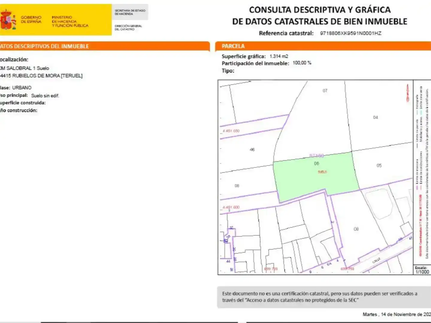 Residencial en venda en Rubielos de Mora