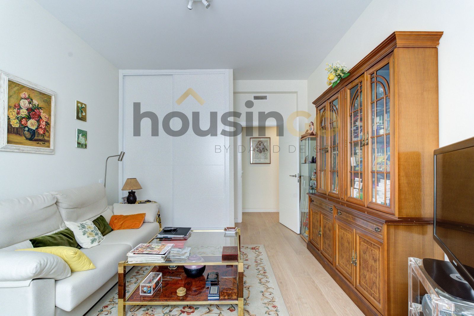 Living room of Flat for sale in  Madrid Capital  with Air Conditioner, Heating and Terrace