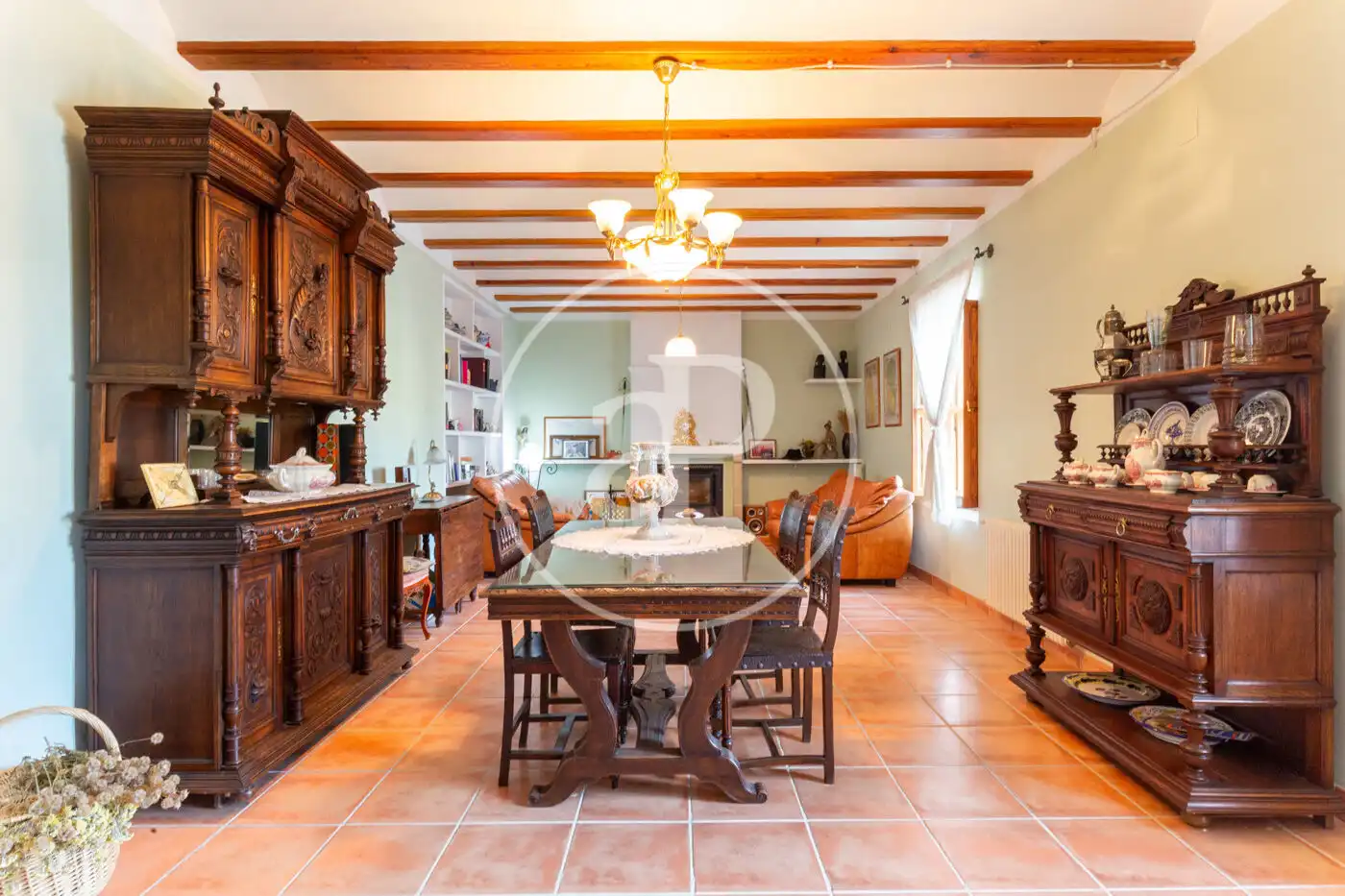 Comedor de Finca rústica en venta en Alicante / Alacant con Calefacción, Jardín privado y Terraza