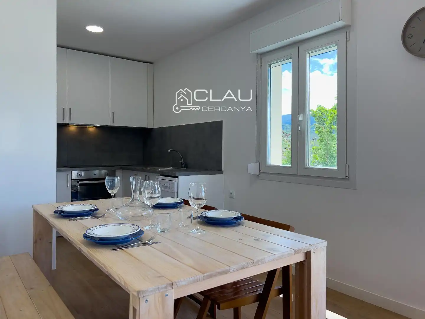 Cocina de Casa adosada de alquiler en Saillagouse con Calefacción, Jardín privado y Terraza