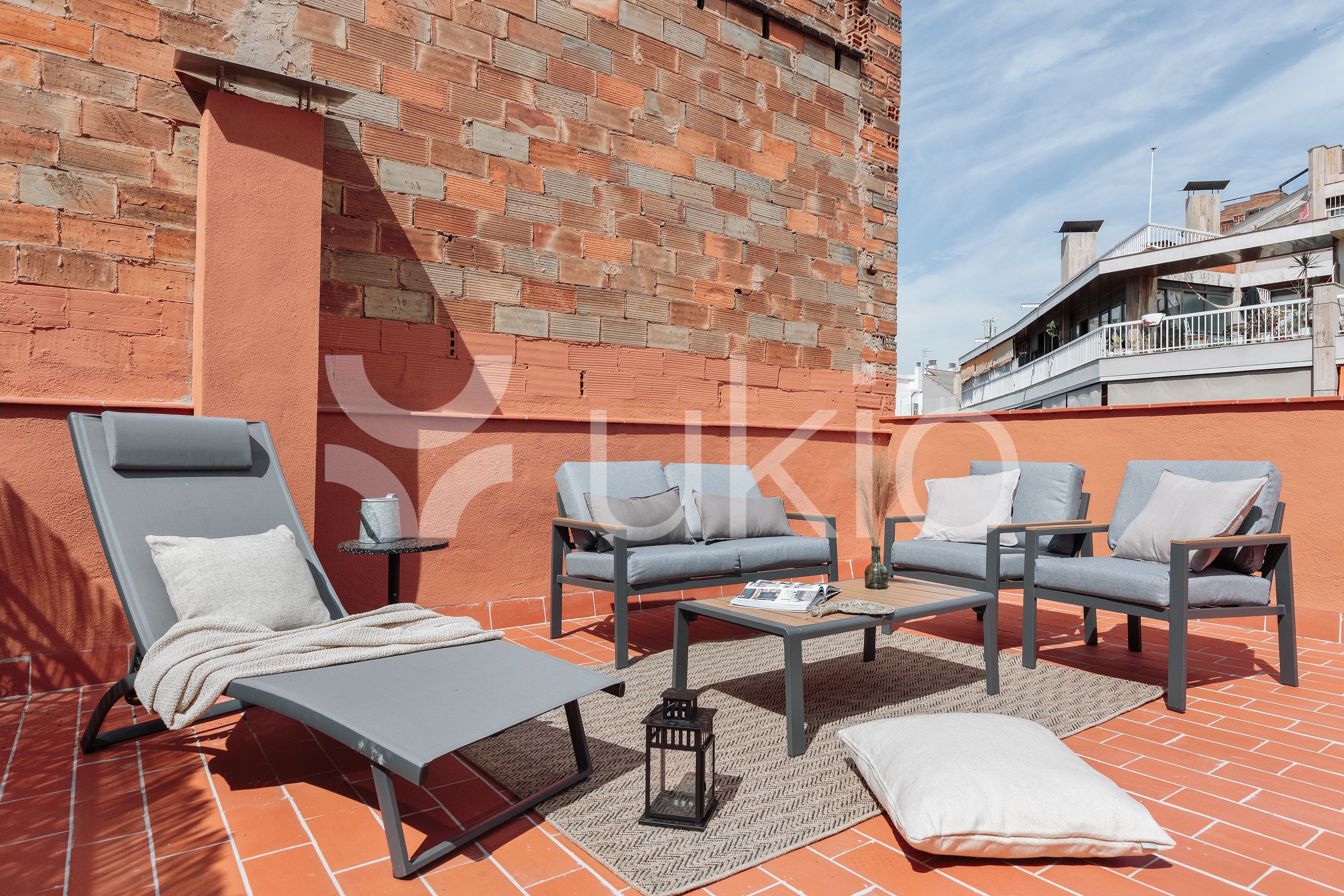 Terrace of Apartment to rent in  Barcelona Capital  with Air Conditioner, Heating and Terrace