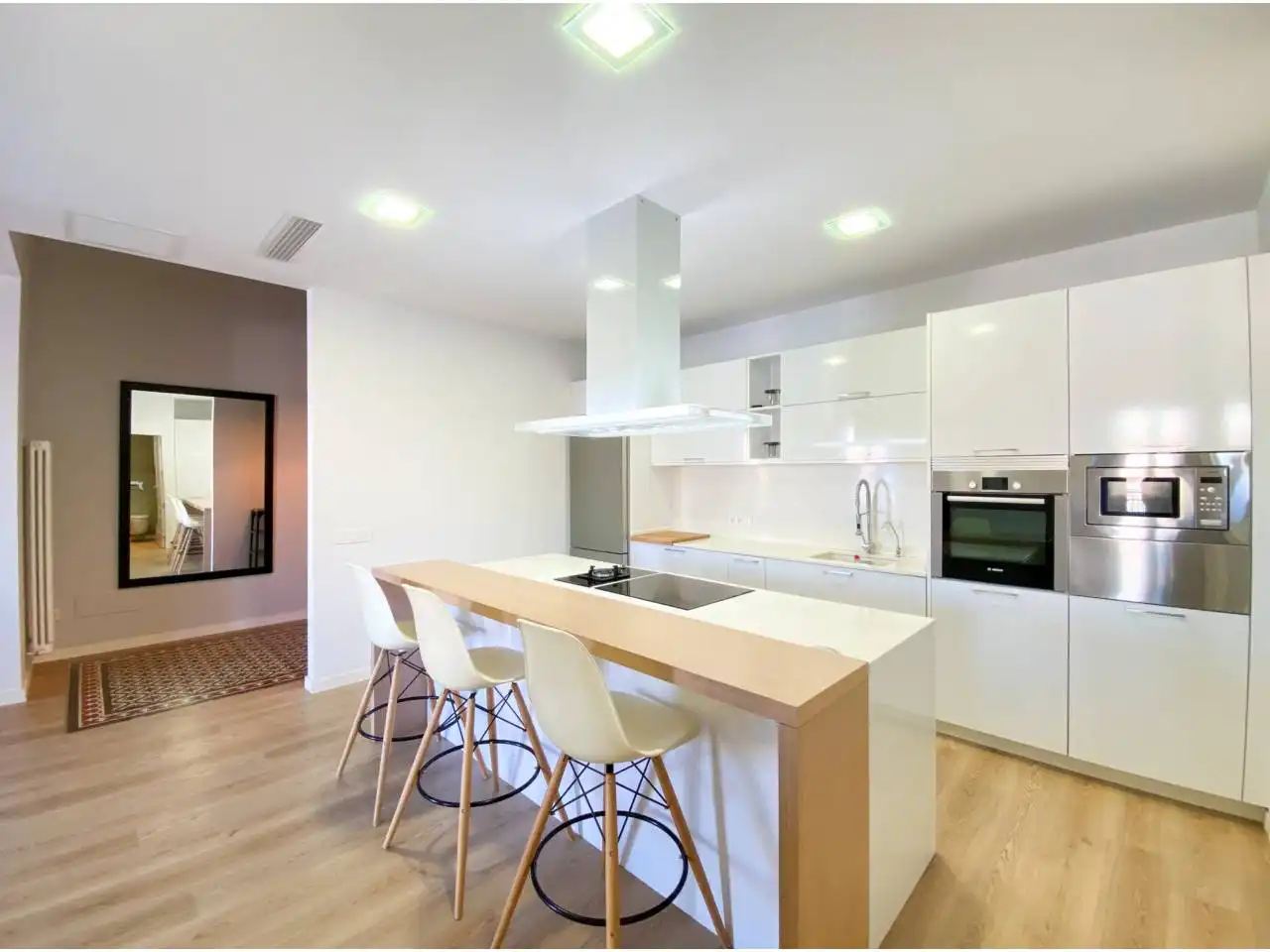 Cocina de Piso de alquiler en  Palma de Mallorca con Aire acondicionado, Calefacción y Parquet