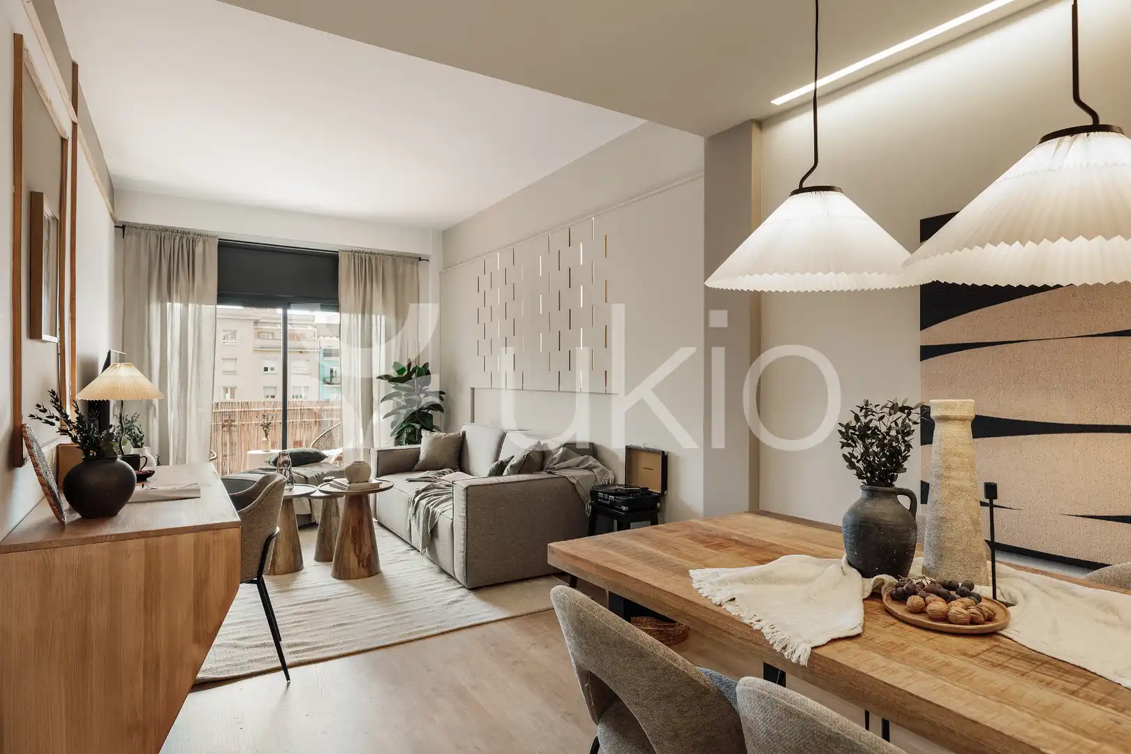Living room of Apartments for rent in Barcelona  with Air Conditioner, Heating and Furnished
