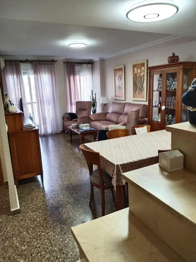 Sala de estar de Ático en venta en Beniparrell con Aire acondicionado y Terraza