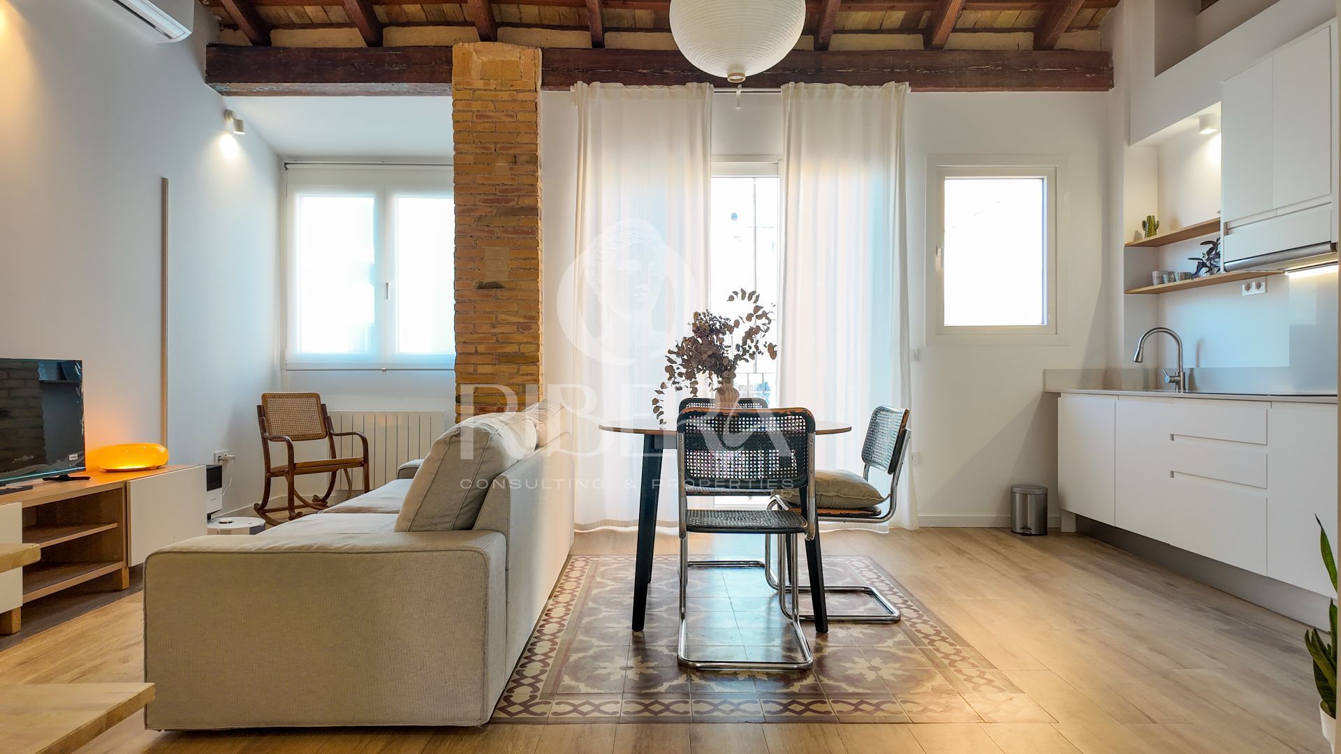 Living room of Duplex to rent in  Valencia Capital  with Air Conditioner, Heating and Terrace