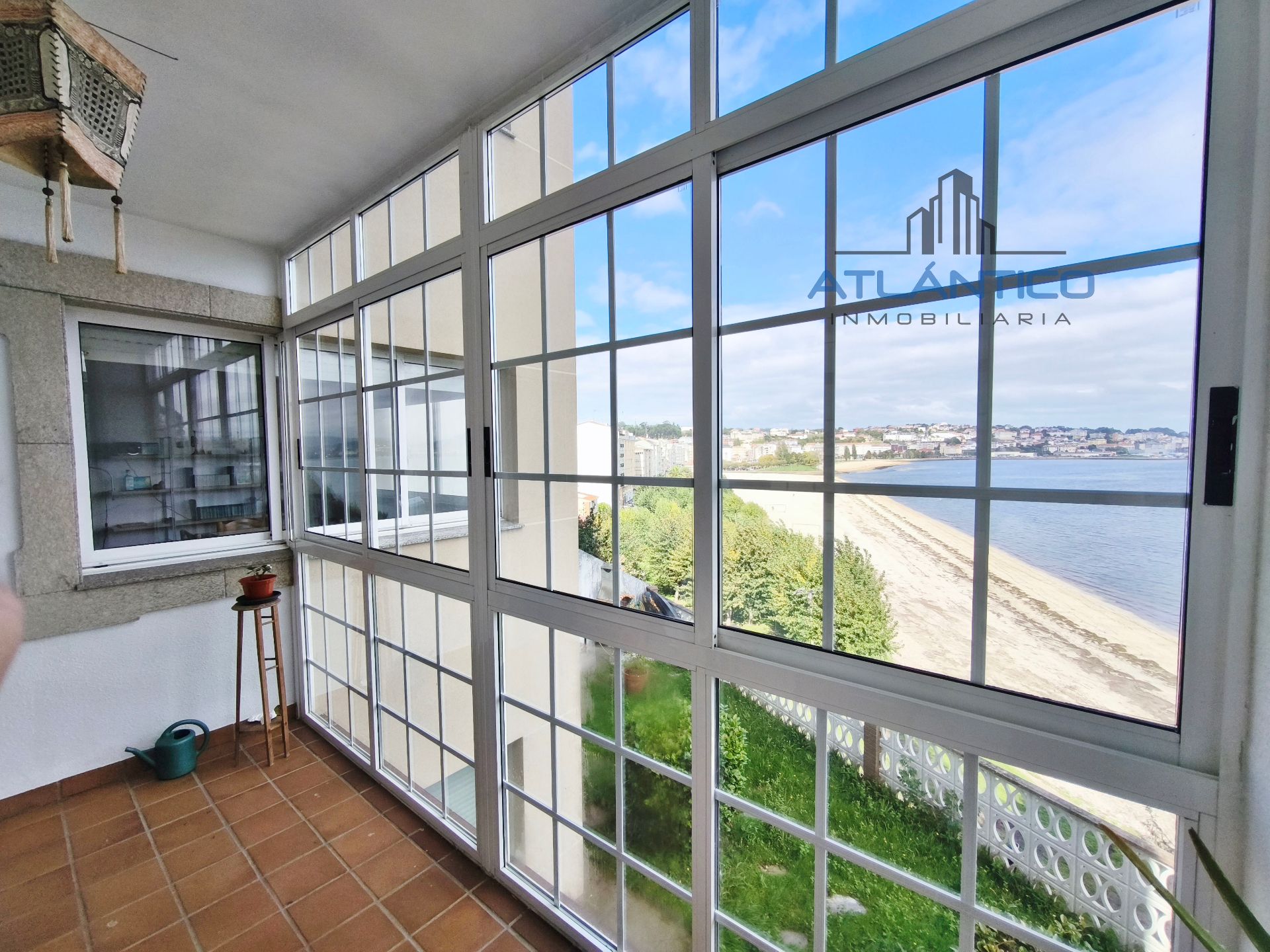 Balcony of Flat to rent in Sada (A Coruña)  with Storage room, Furnished and Microwave
