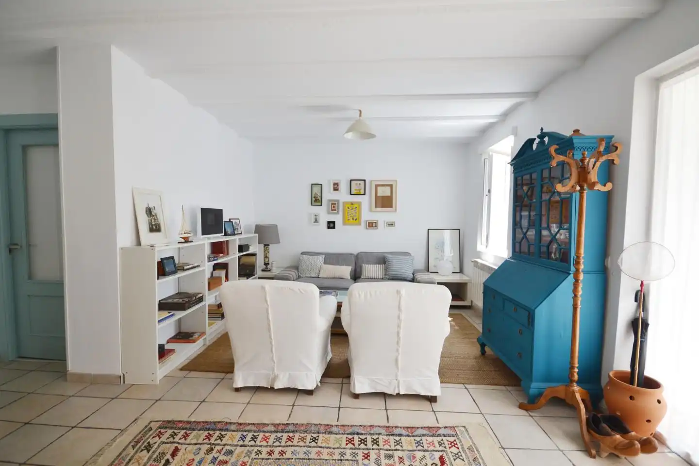 Sala d'estar de Planta baixa de lloguer en Santander amb Calefacció, Jardí privat i Terrassa